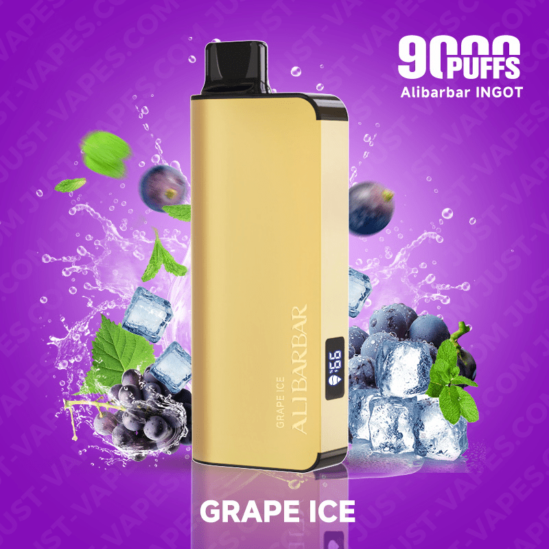 alibarbar vape 9000 grape ice ingot