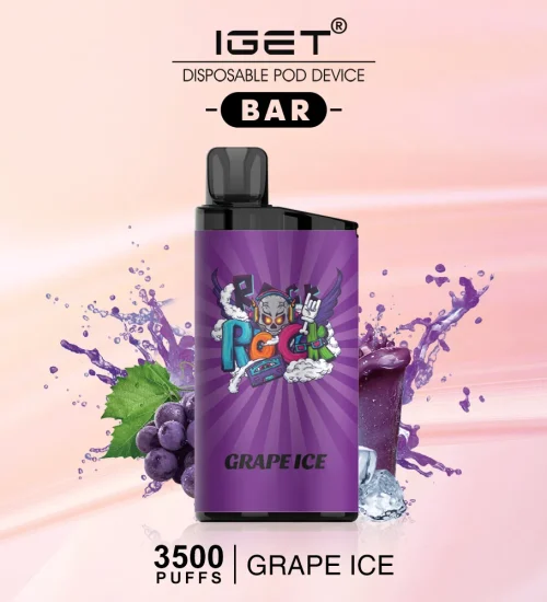 Iget bar 3500 puff grape ice — australia's best grape ice disposable vape at vape king au